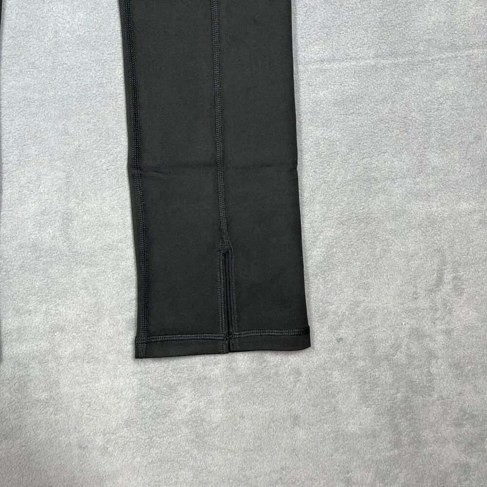OFFLINE by‎ Aerie The Hugger Leggings Small Black Hi-Rise Split Hem Soft Stretch